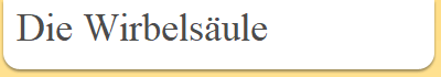 Die Wirbelsule